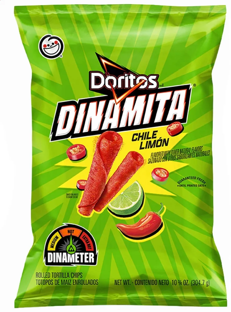 Doritos Dinamita Rolled Tortilla Chips Chile Limon