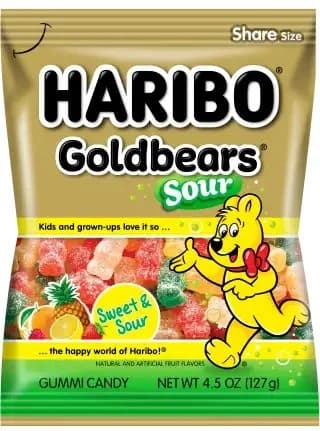 Haribo Sour Goldbears Gummi Candy