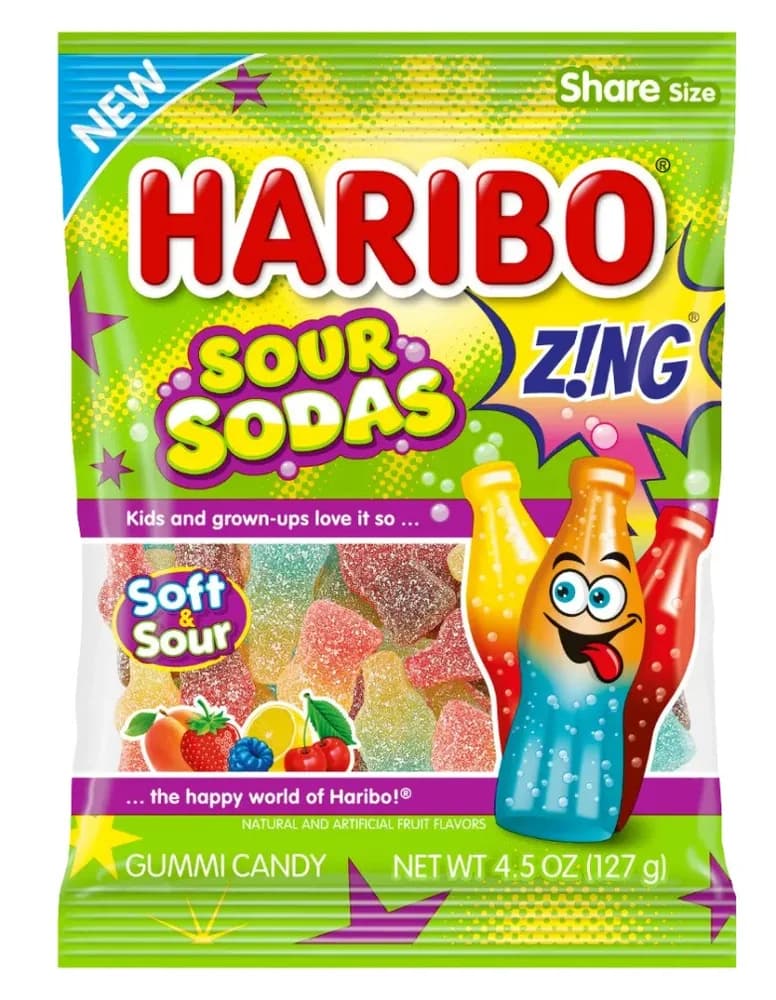 Haribo Sour Sodas Gummi Candy