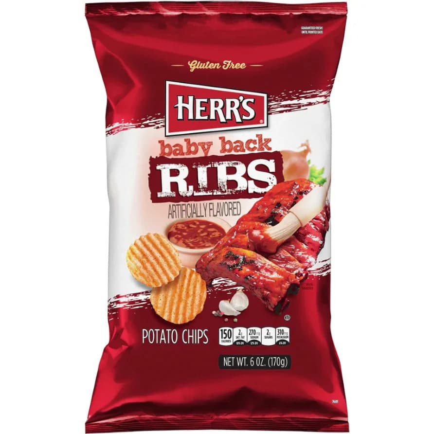 Herr's Baby Back Ribs Chips