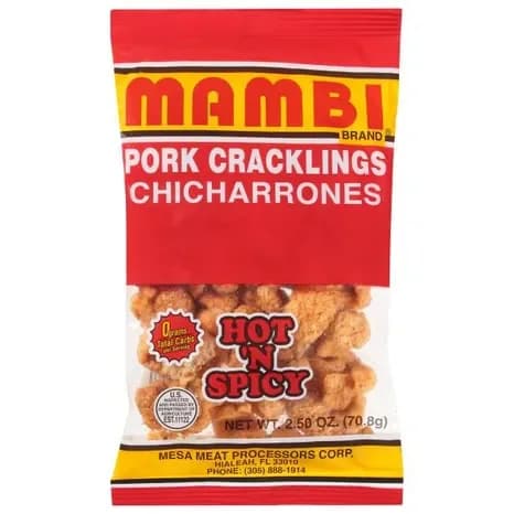 Mambi Pork Cracklings - Hot & Spicy
