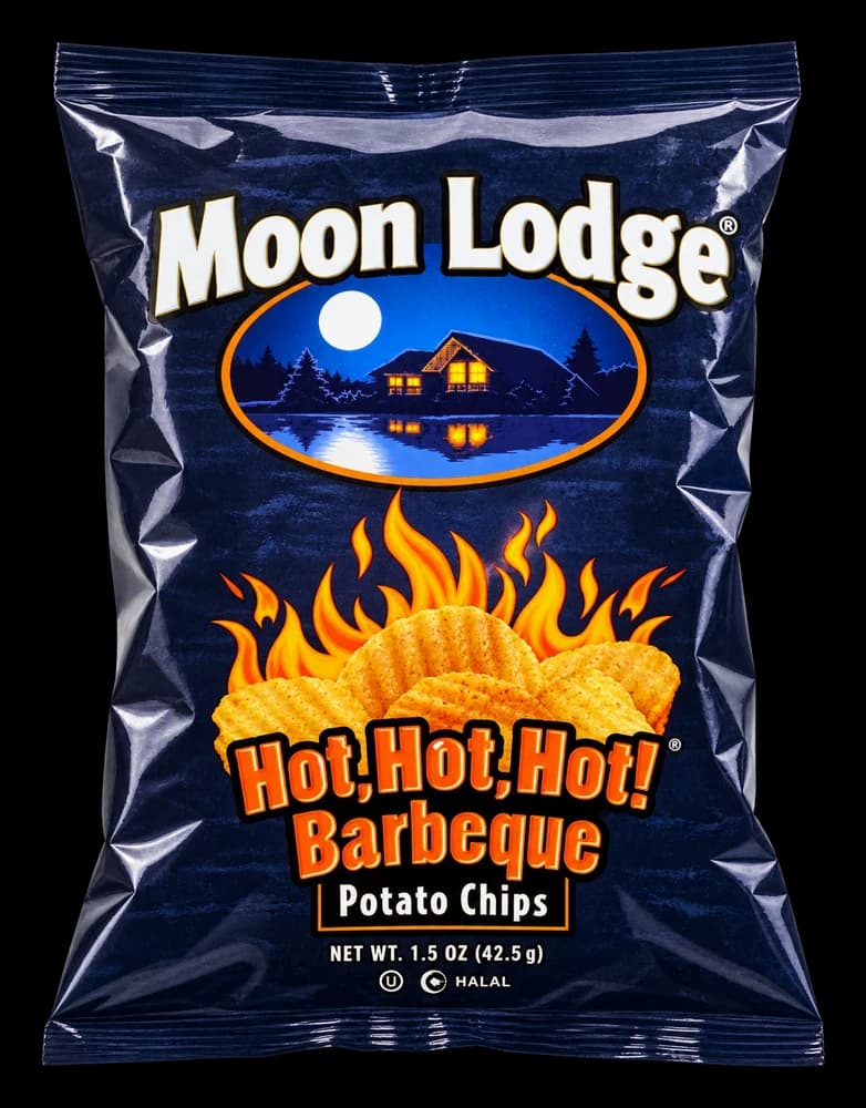 Moon Lodge Hot,Hot,Hot! BBQ Potato Chips