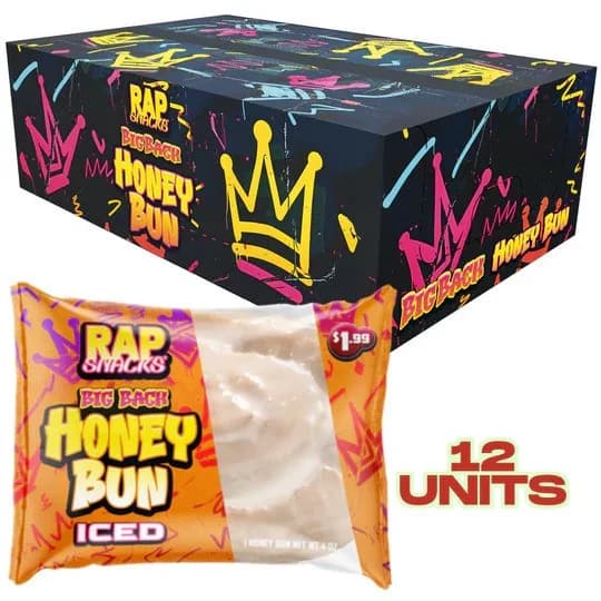 Rap Snacks Big Back Honey Bun - Iced