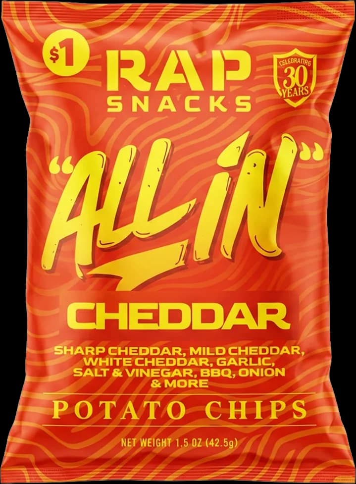 Rap Snacks Lil Baby "All In" Cheddar Chips