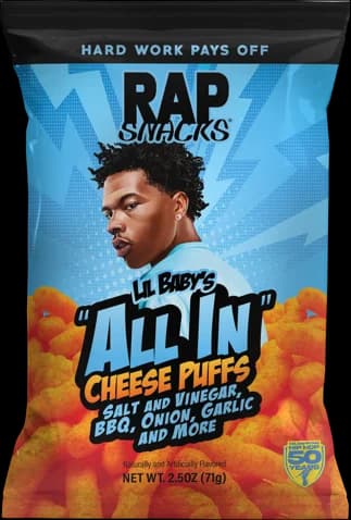 Rap Snacks Lil Baby "All In" Cheese Puff