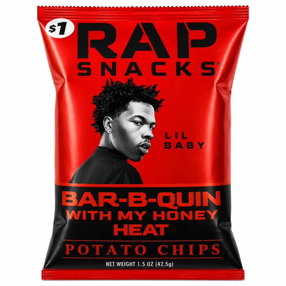 Rap Snacks Lil Baby Bar-B-Quin w/ My Honey Heat Chips