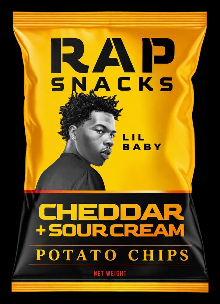 Rap Snacks Lil Baby Cheddar Cheese + Sour Cream Chips