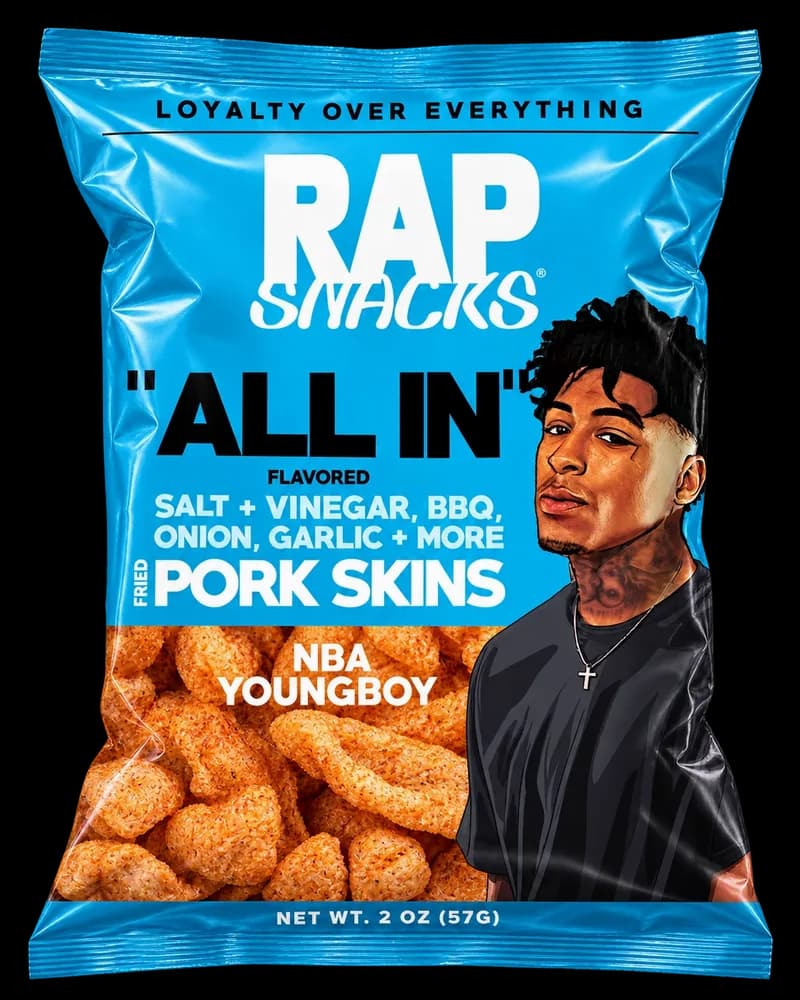 Rap Snacks Pork Skins - NBA Young Boy "All In"
