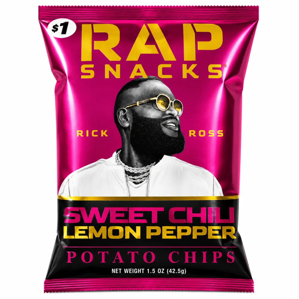Rap Snacks Rick Ross Sweet Chili Lemon Pepper Chips