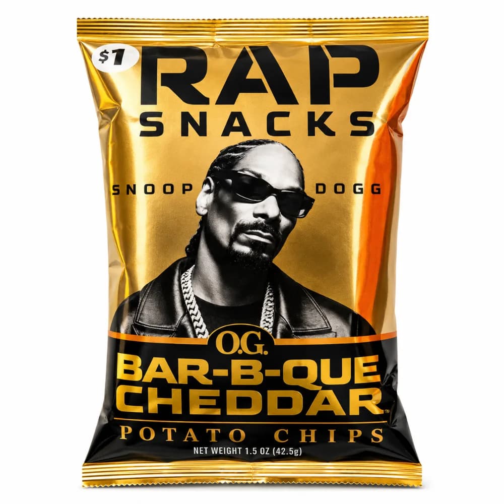 Rap Snacks Snoop Dogg O.G. BBQ Cheddar Chips