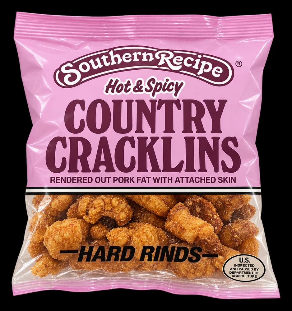 Southern Recipe Hard Cracklins - Hot & Spicy