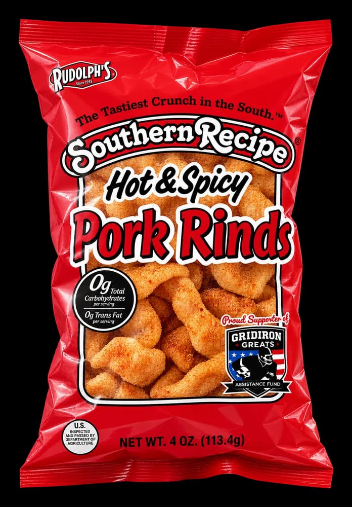 Southern Recipe Pork Rinds - Hot & Spicy