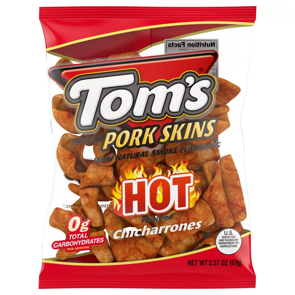 Tom's Pork Skins Hot
