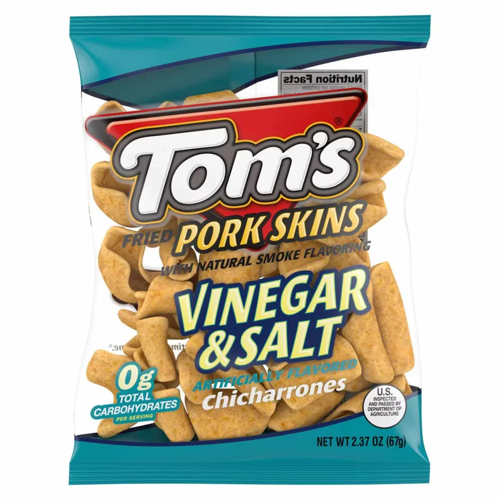 Tom's Pork Skins Vinegar & Salt