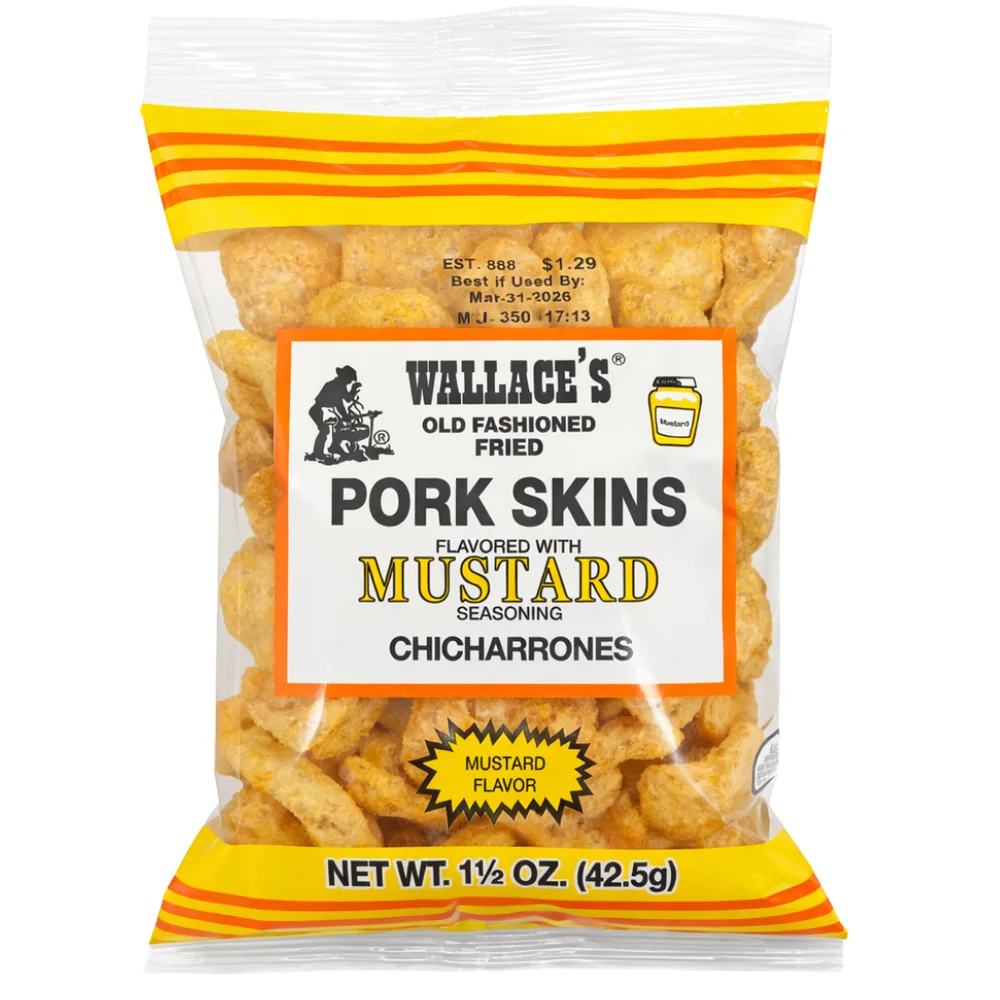 Wallace's Pork Rinds - Mustard