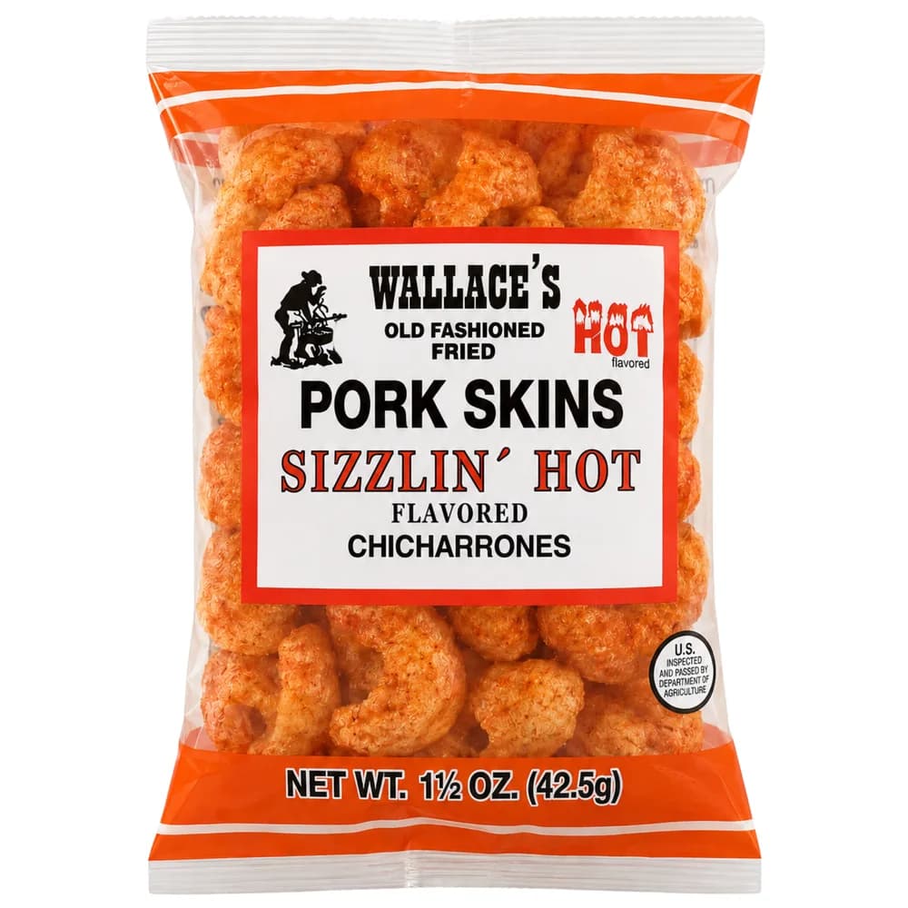Wallace's Pork Rinds - Sizzlin' Hot