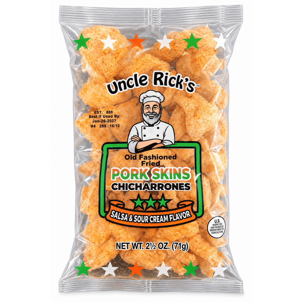 Uncle Rick's Salsa & Sour Cream Pork Skins