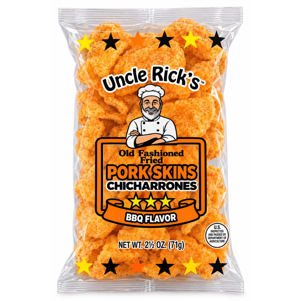 Uncle Rick's BBQ Pork Skins