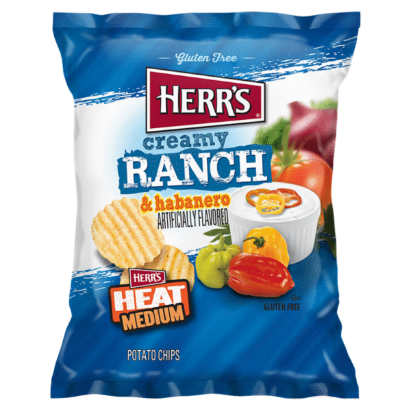Creamy Ranch & Habanero Ripple Potato Chips