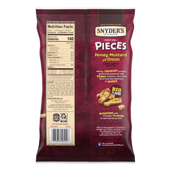 Snyder's Honey Mustard & Onion Pretzel Pieces
