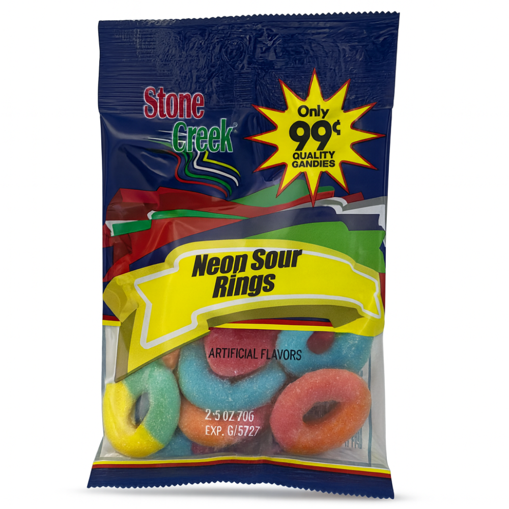 Stone Creek Neon Sour Rings ¢99