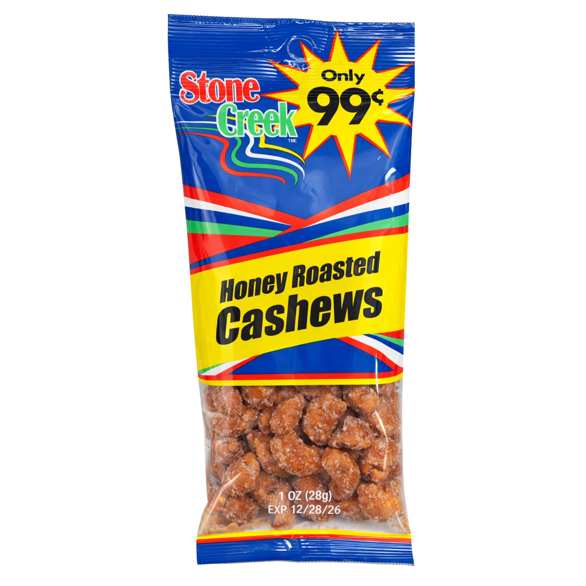 99¢ Stone Creek Honey Roasted Cashews